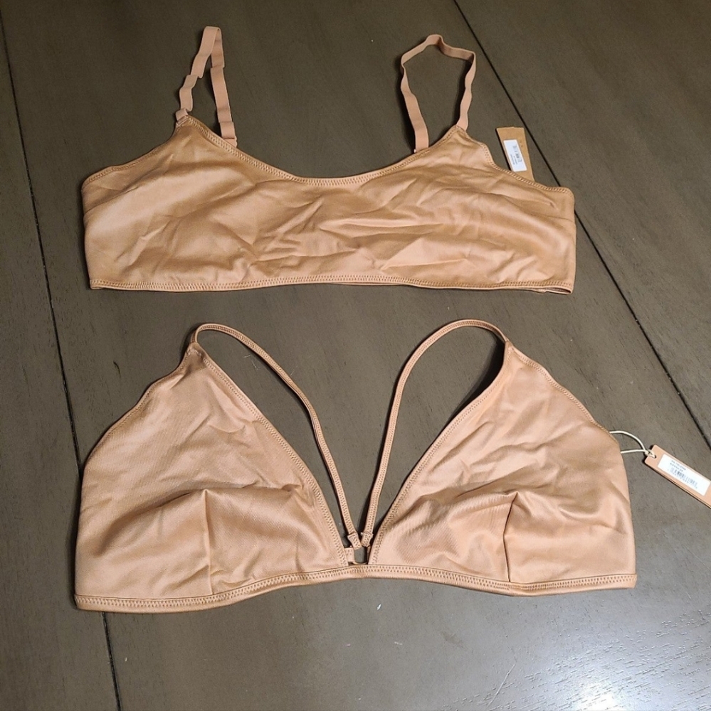 SKIMS Wet Jersey Bralette BUNDLE sz 3XL SIENNA *NWTS*